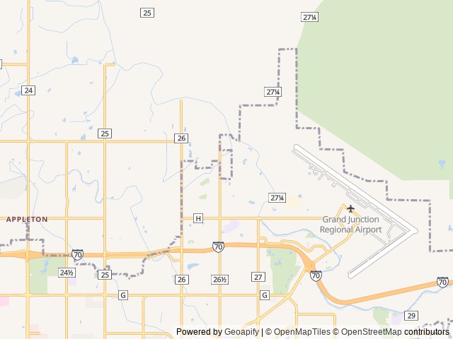 Map for The Weekend Wonder near Grand Junction, CO