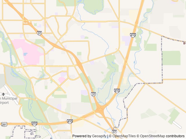 Map for Hushpuppy near San Antonio, TX