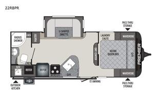 2019 Keystone RV Premier Ultra Lite 22RBPR