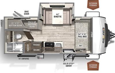 2021 Forest River RV Rockwood GEO Pro 20BHS