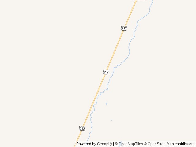 Map of Kruck's Camp location at Roberts, MT, United States
