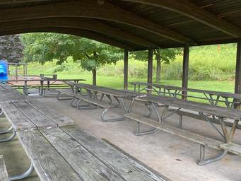Inside of Tatman Run Picnic Shelter 