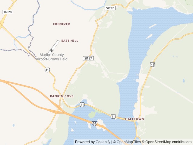 Map for “Big Cedar” Camp Ready,no extra insurance fees! near Jasper, TN