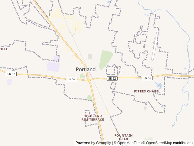 Map for 2025 Forest River RV Campsite Reserve 25MW near Portland, TN