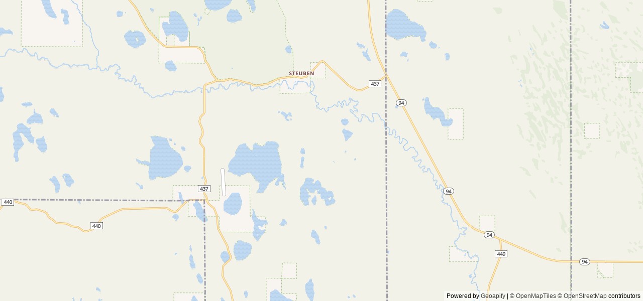 Map of Bass Lake Campsite location at Rapid River, MI, United States