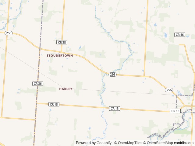 Map for Weekend Getaway near Baltimore, OH