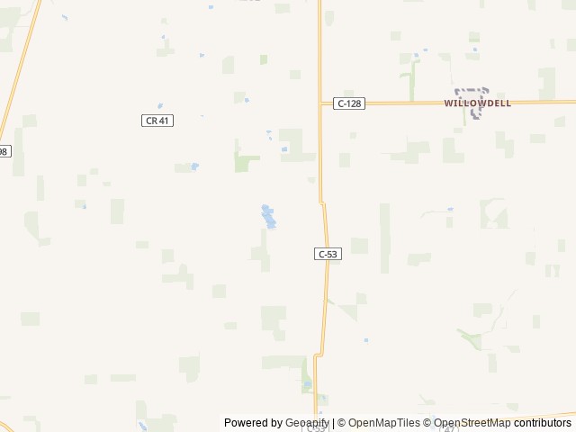 Map of Cottonwood Lakes Campground LLC location at Versailles, OH, United States