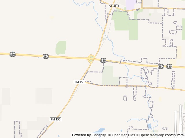 Map for 2020 Highland Ridge RV Mesa Ridge Lite MR2402BH near Krum, TX