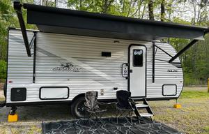 Cute little Murphy bed and bunk house