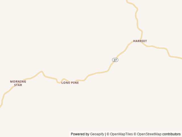 Map of Grassy Road Cabins and Camping location at Marshall, AR, United States