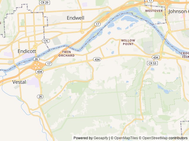 Map for 2014 Winnebago - Vista 35B near Vestal, NY
