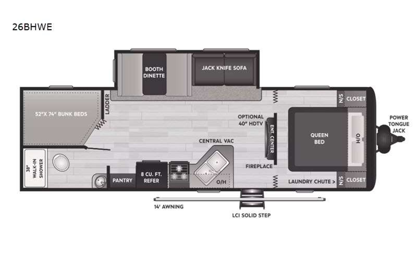 2022 Keystone Rv Hideout 26BHWE