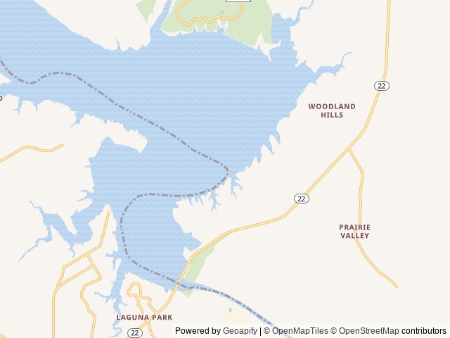 Map of Lofers Bend West location at West Whitney, TX, United States