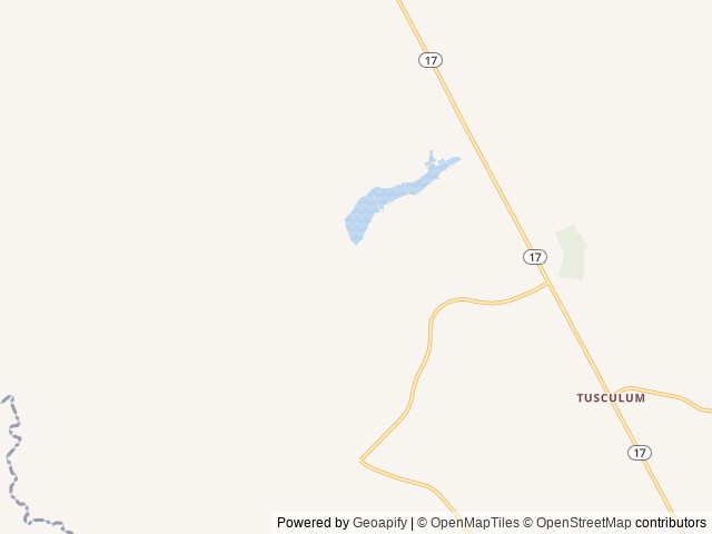 Map of Griffin Lake Campground location at Guyton, GA, United States