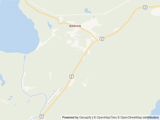 Map for Big Sky Basecamp | Fully Stocked Adventure Rental near Marion, MT