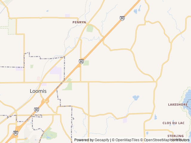 Map for 2020 Thor Motor Coach Chateau 27R near Loomis, CA