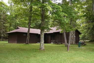 Lake Ottawa Recreation Area day use building