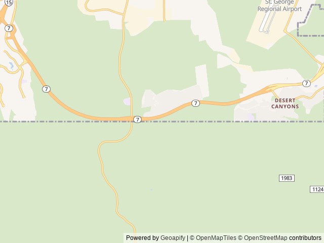 Map for 2020 Cherokee Wolf Pup Sleeps 6 St George, Utah near St. George, UT