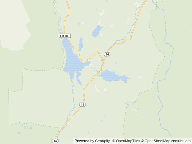 Map of Chambers Lake location at Morrison, CO, United States