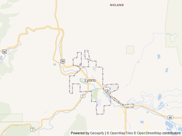 Map of WeeCasa Tiny House Resort location at Lyons, CO, United States