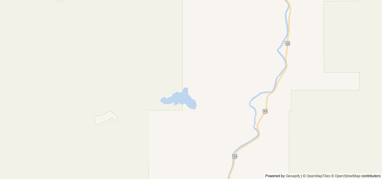 Map of Williams Lake Campground location at Salmon, ID, United States