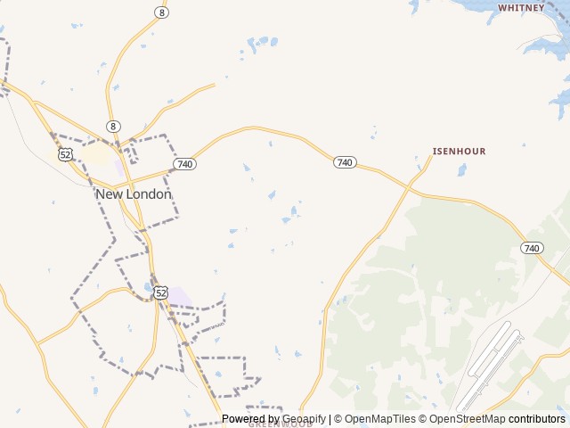 Map for Down South's Ya'll Come Back Now Ya Hear!!! near New London, NC