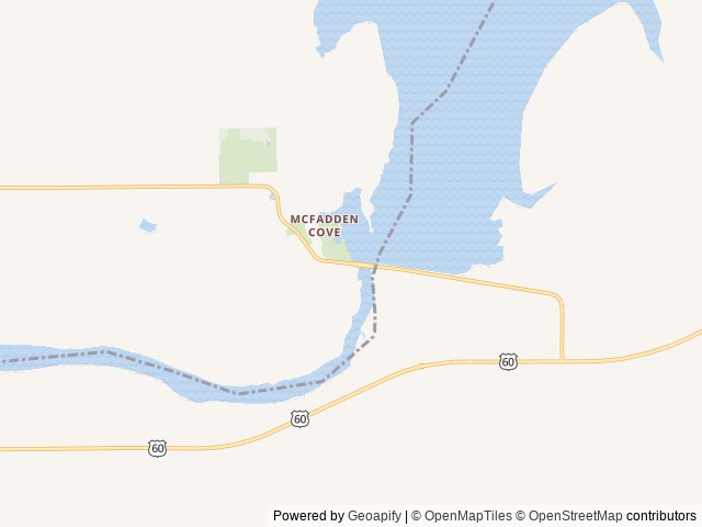 Map of Mcfadden Cove location at Ponca City, OK, United States