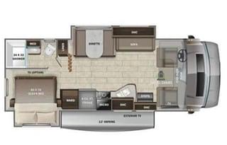 Entegra Odyssey, King/Queen Beds, (2) Recliners