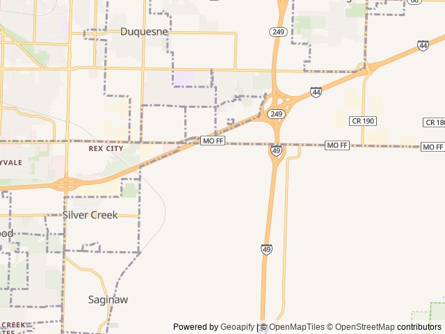 Map for 2022 Gulf Stream RV near Joplin, MO