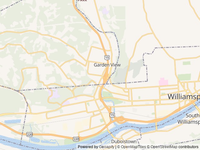 Map for 2018 KZ Escape Mini M181SS near Williamsport, PA