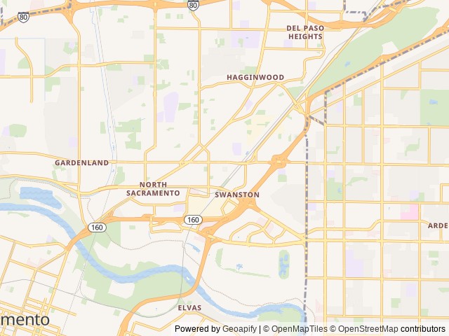 Map for Perfect Couples Coach + 2 kids 23ft Freelander near Sacramento, CA