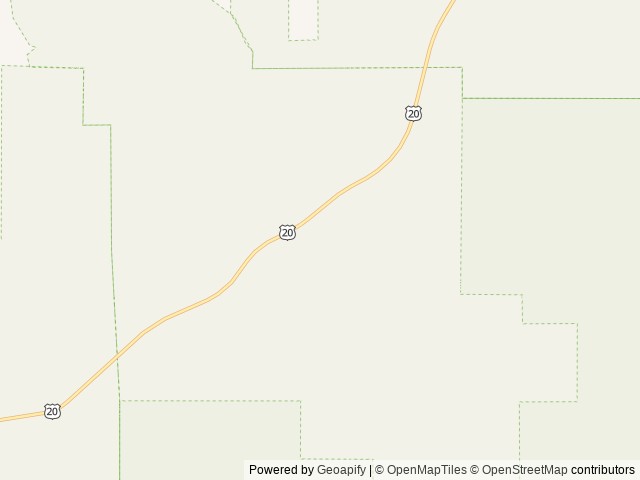 Map of Lava Flow Campground location at Arco, ID, United States