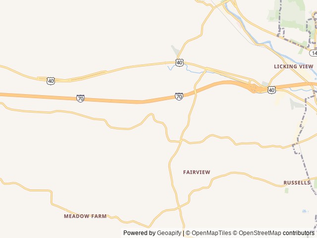Map for 2018 Vibe Extreme Lite 277RLS near Zanesville, OH
