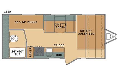 2018 Shasta RVs Oasis 18BH 18 ft long
