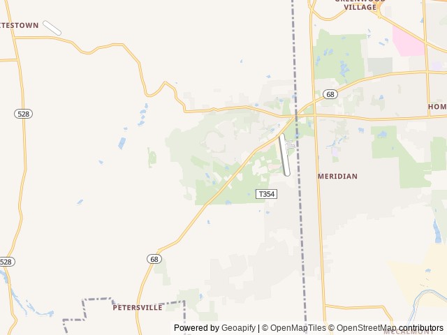 Map of Buttercup Woodlands Campground location at Connoquenessing, PA, United States
