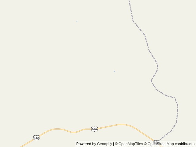 Map of Porcupine Campground (WY) location at Lovell, WY, United States