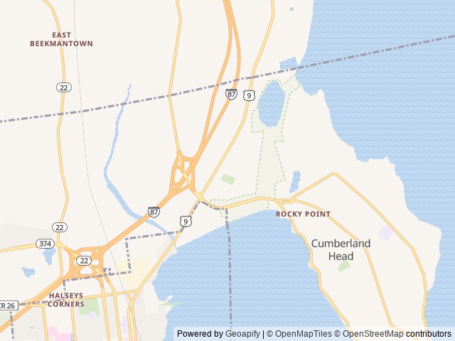 Map of Plattsburgh RV Park location at Plattsburgh, NY, United States