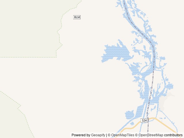 Map of Senator Wash South Shore location at Imperial County, CA, United States