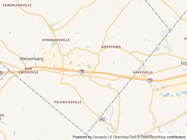 Map for Prowlers Roost near Breinigsville, PA