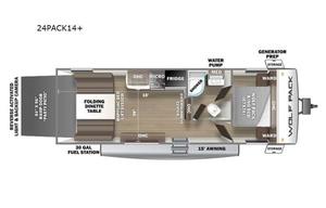 2022 Forest River RV Cherokee Wolf Pack 24PACK14+