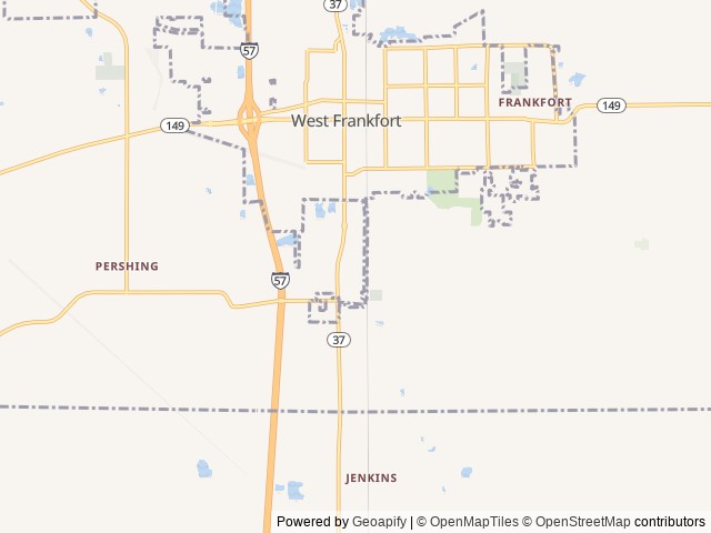 Map for Condo on wheels/2021 Keystone RV Bullet 291RLS near West Frankfort, MO