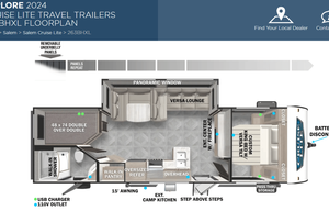 2024 Forest River RV Salem Cruise Lite 263BHXL