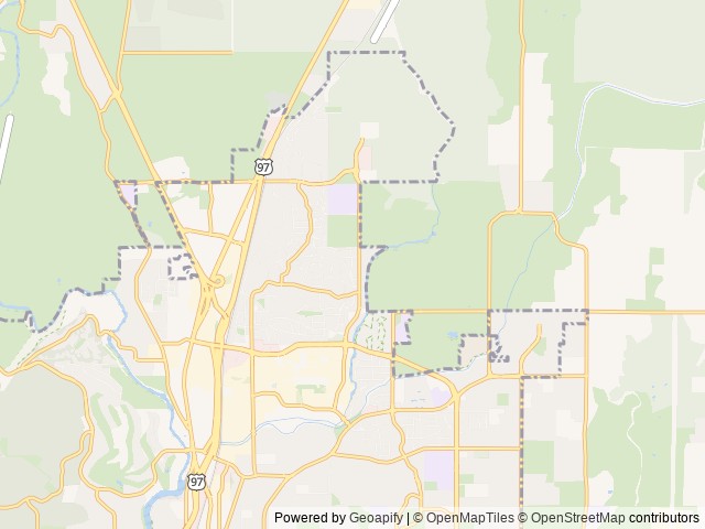 Map for Open Range 26BH near Bend, OR