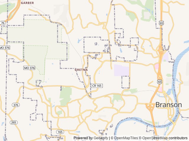 Map for 2021 Heartland Mallard M312 near Branson, MO