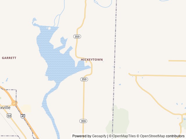 Map of Piney Bay location at London, AR, United States