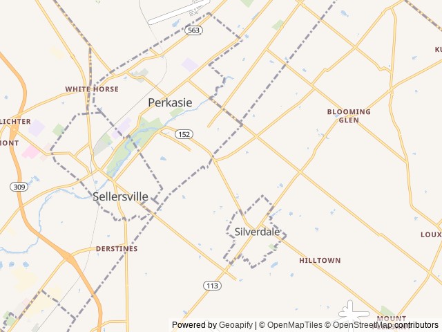 Map for 2022 Airstream Globetrotter – Adventure in Style near Perkasie, NJ