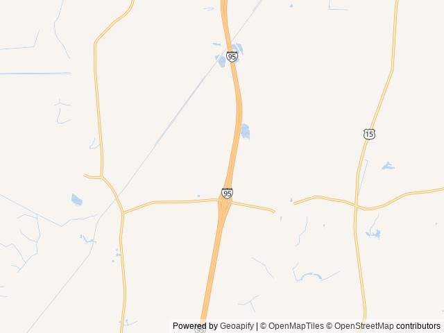 Map of Shellring RV Park location at Walterboro, SC, United States