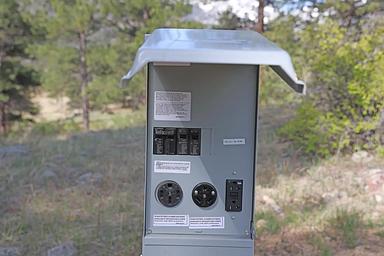 All campsites in Moraine Park Campground with electric hookups can accommodate 20, 30 and 50 amps