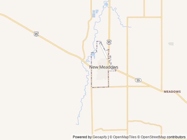 Map of Rubicon RV Park, New Meadows, Idaho location at Council, ID, United States