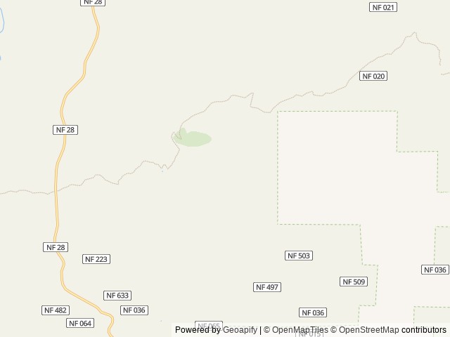 Map of Hager Mountain Lookout location at Silver Lake, OR, United States